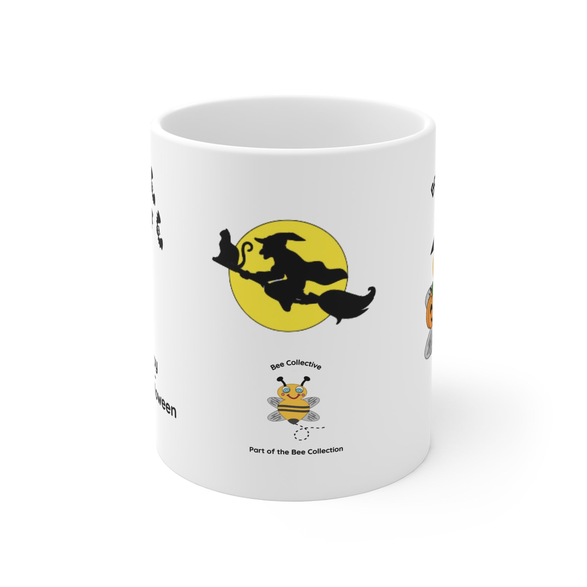 Cute Bee Halloween Mug (Front View)