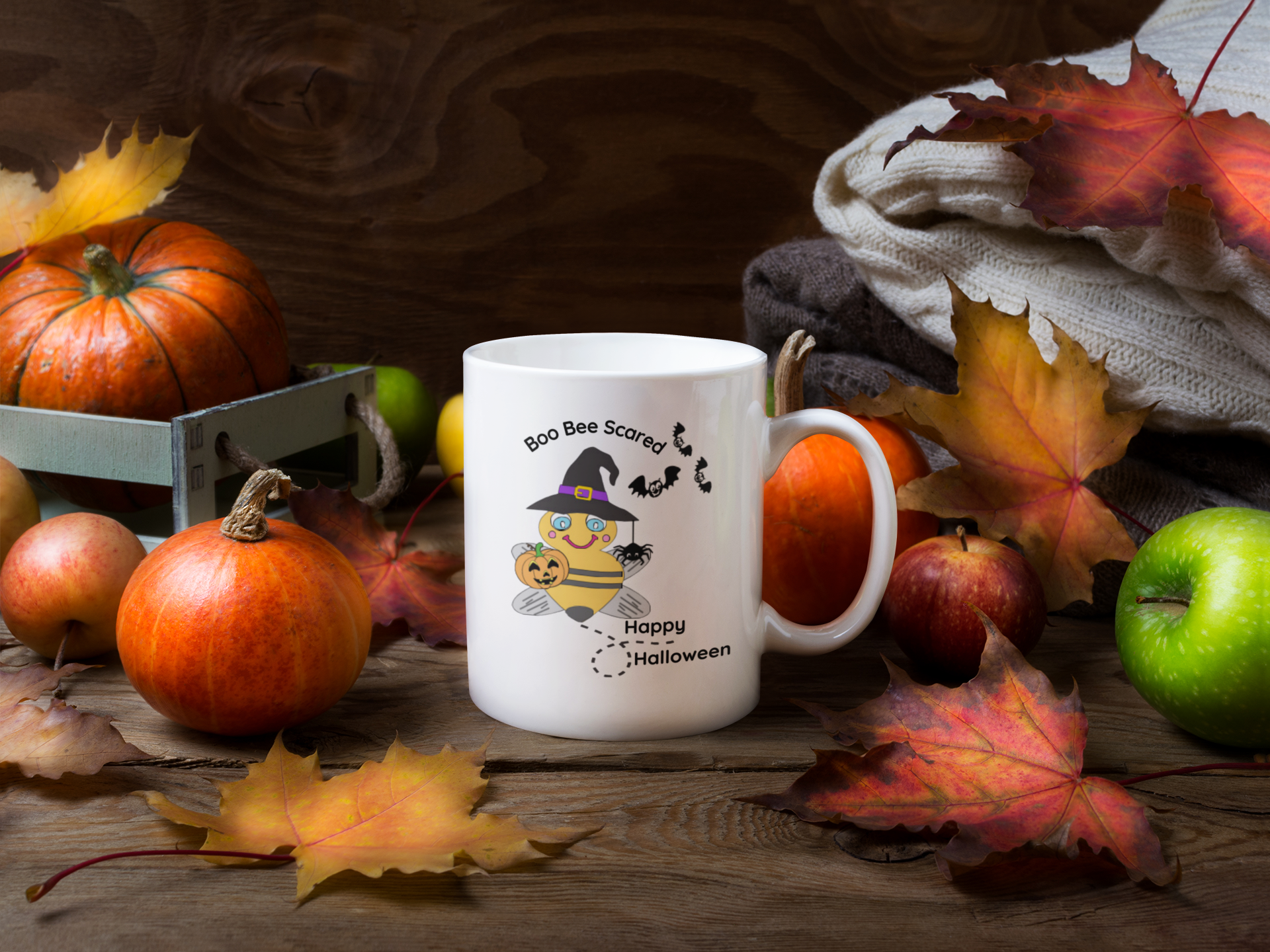 Cute Bee Halloween Mug