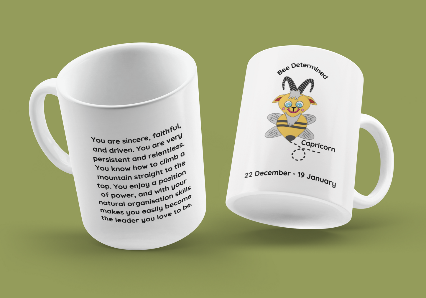 Cute Capricorn Zodiac Mug