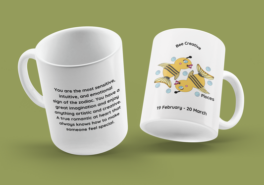 Cute Pisces Zodiac Mug