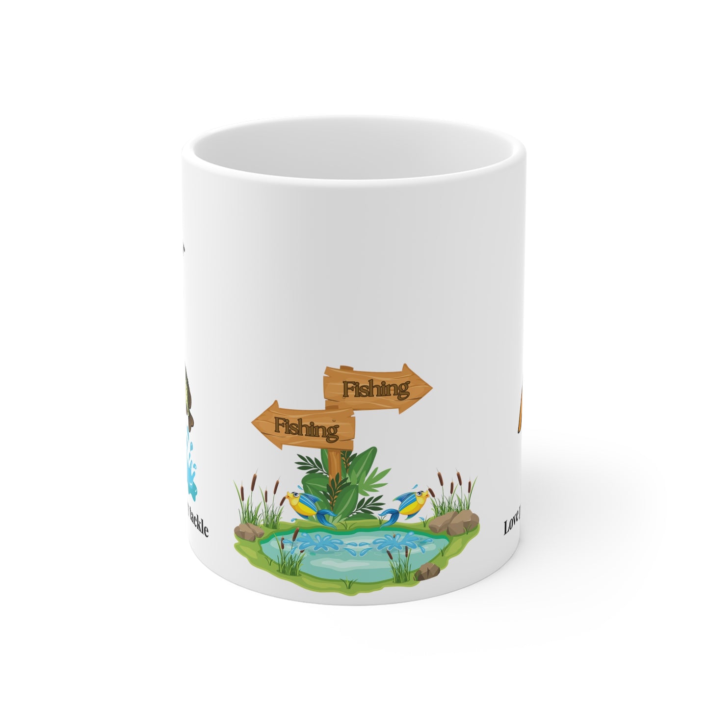 Funny Fishing Mug (Front View)