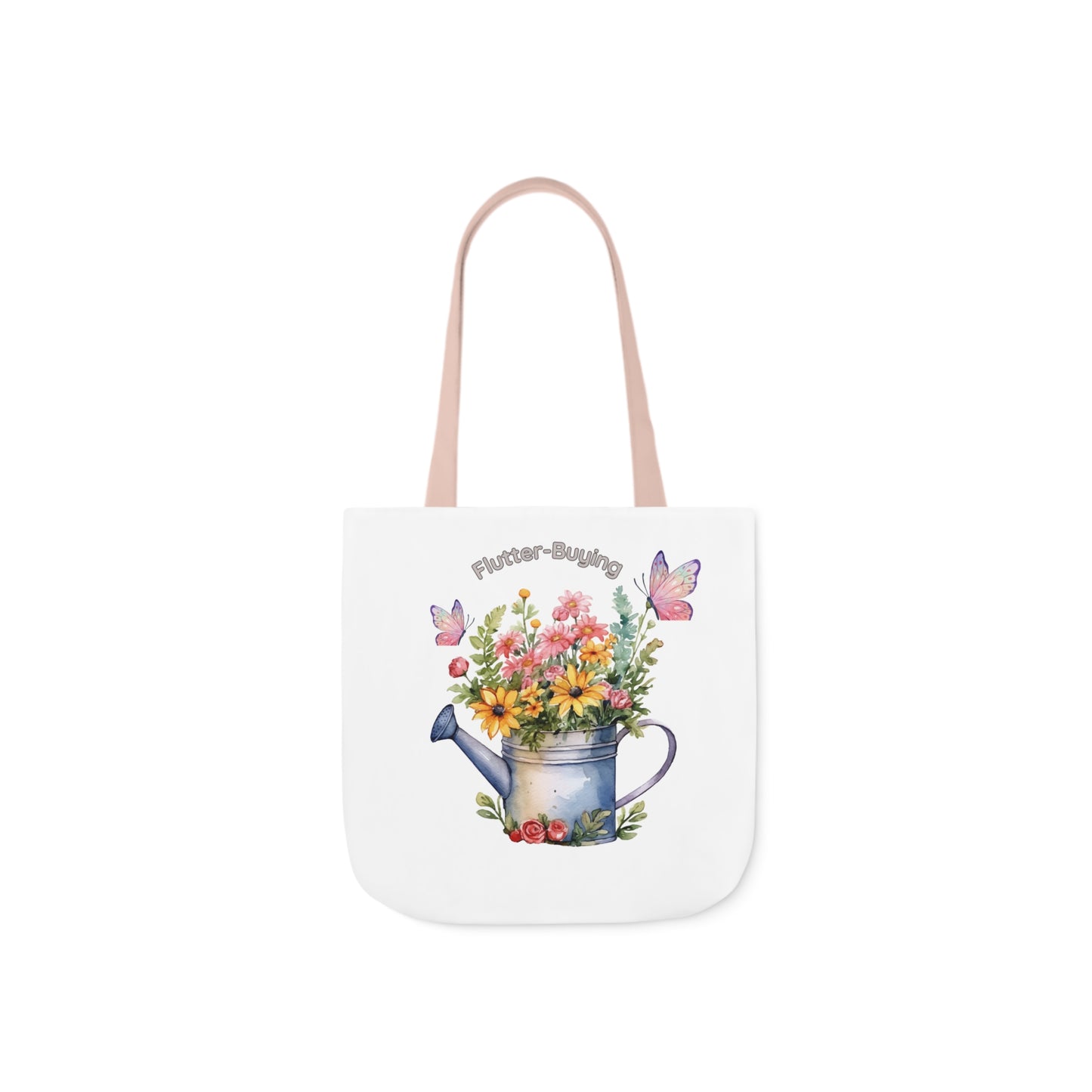 Gardening & Nature Tote Bag Light Pink Handles