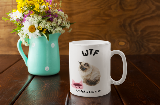 Humorous Balinese Cat Mug