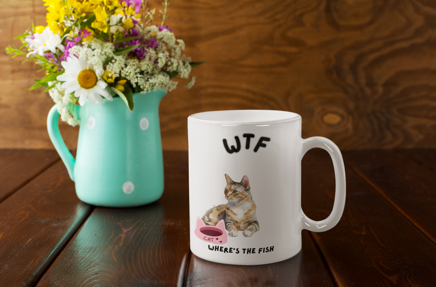 Humorous Tabby Cat Mug